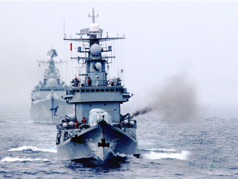 珠海驱逐舰威武